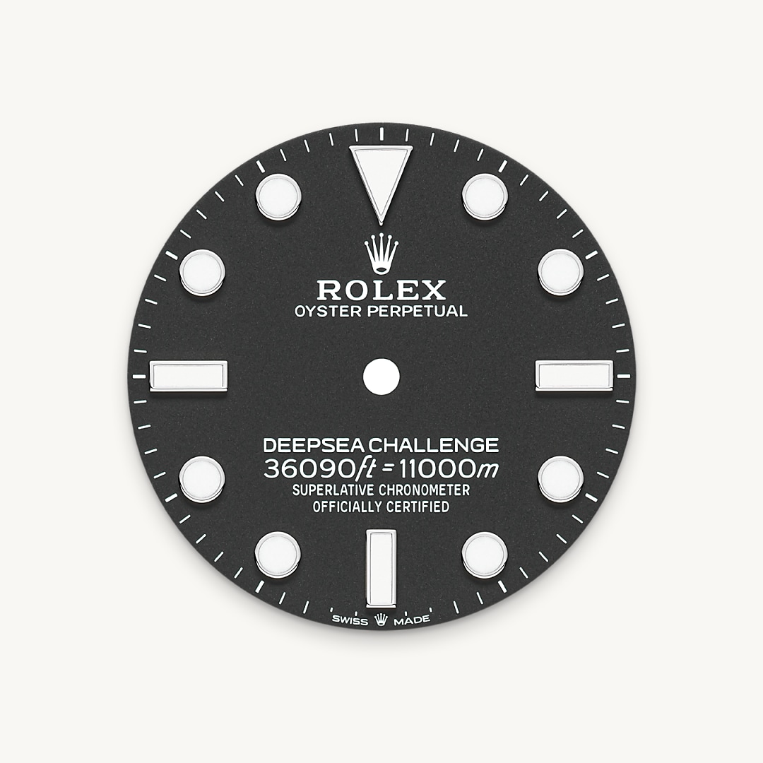 Intense black dial