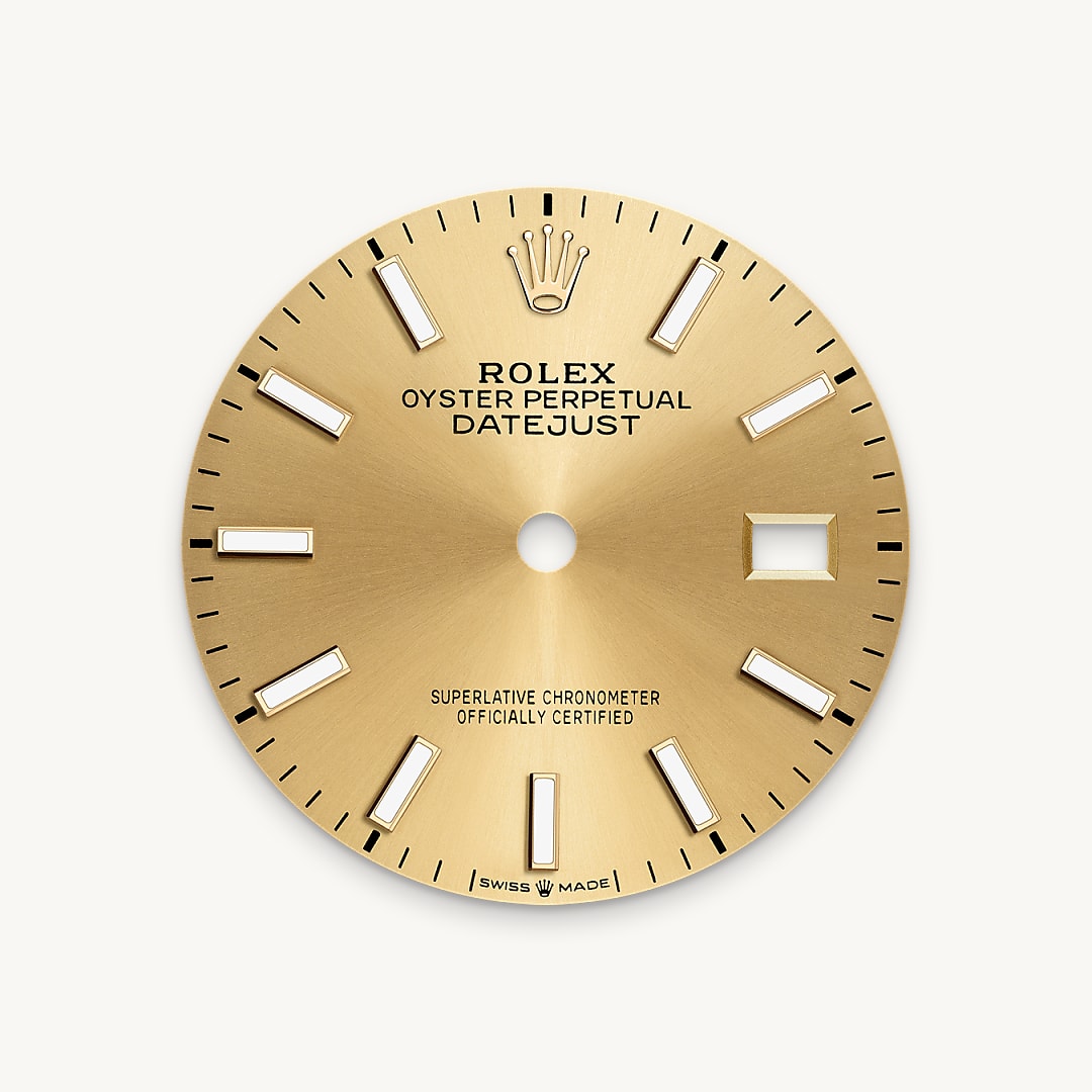 Champagne-colour dial