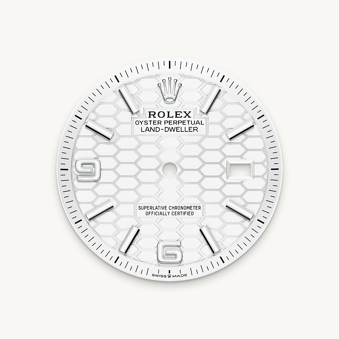 Intense white dial