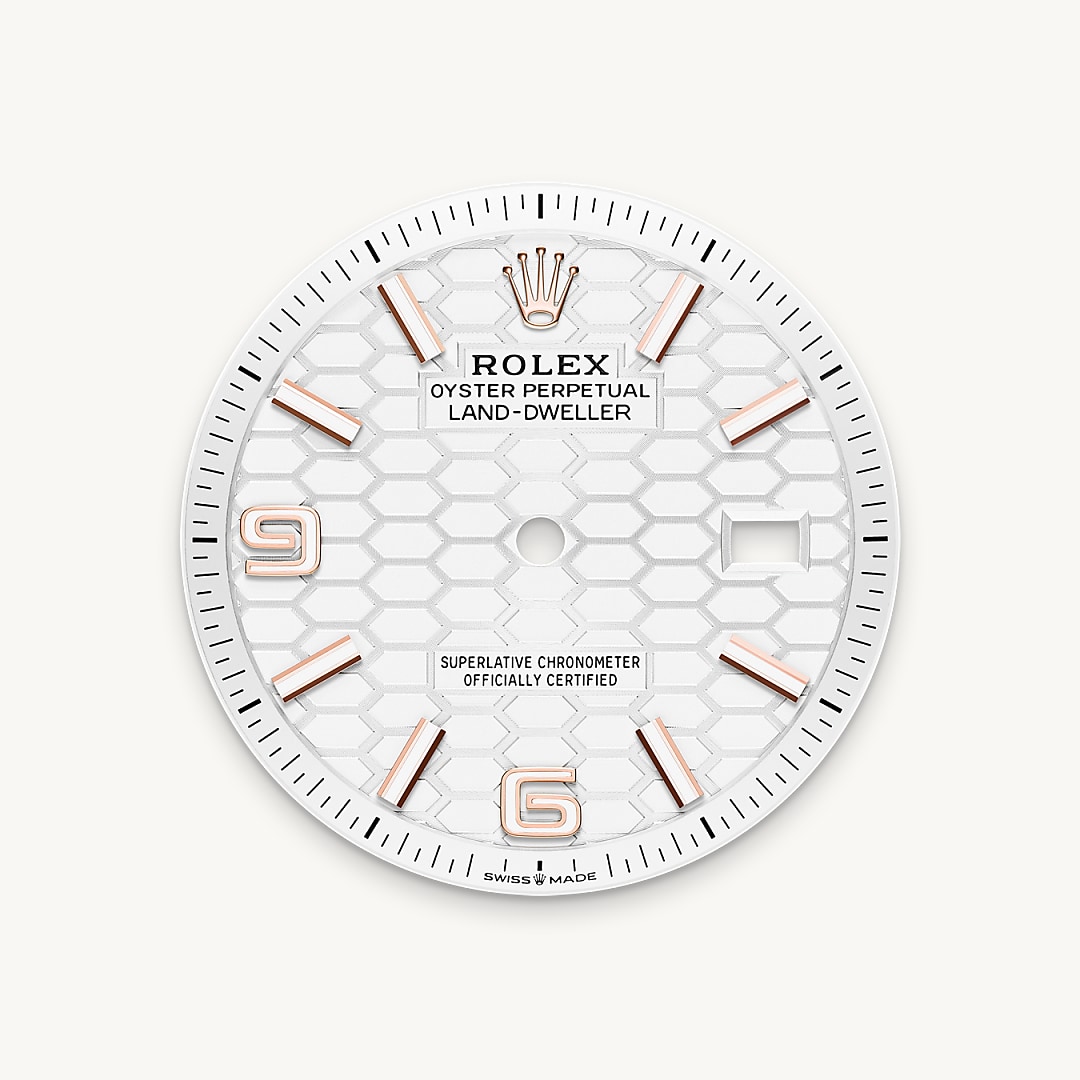 Intense white dial