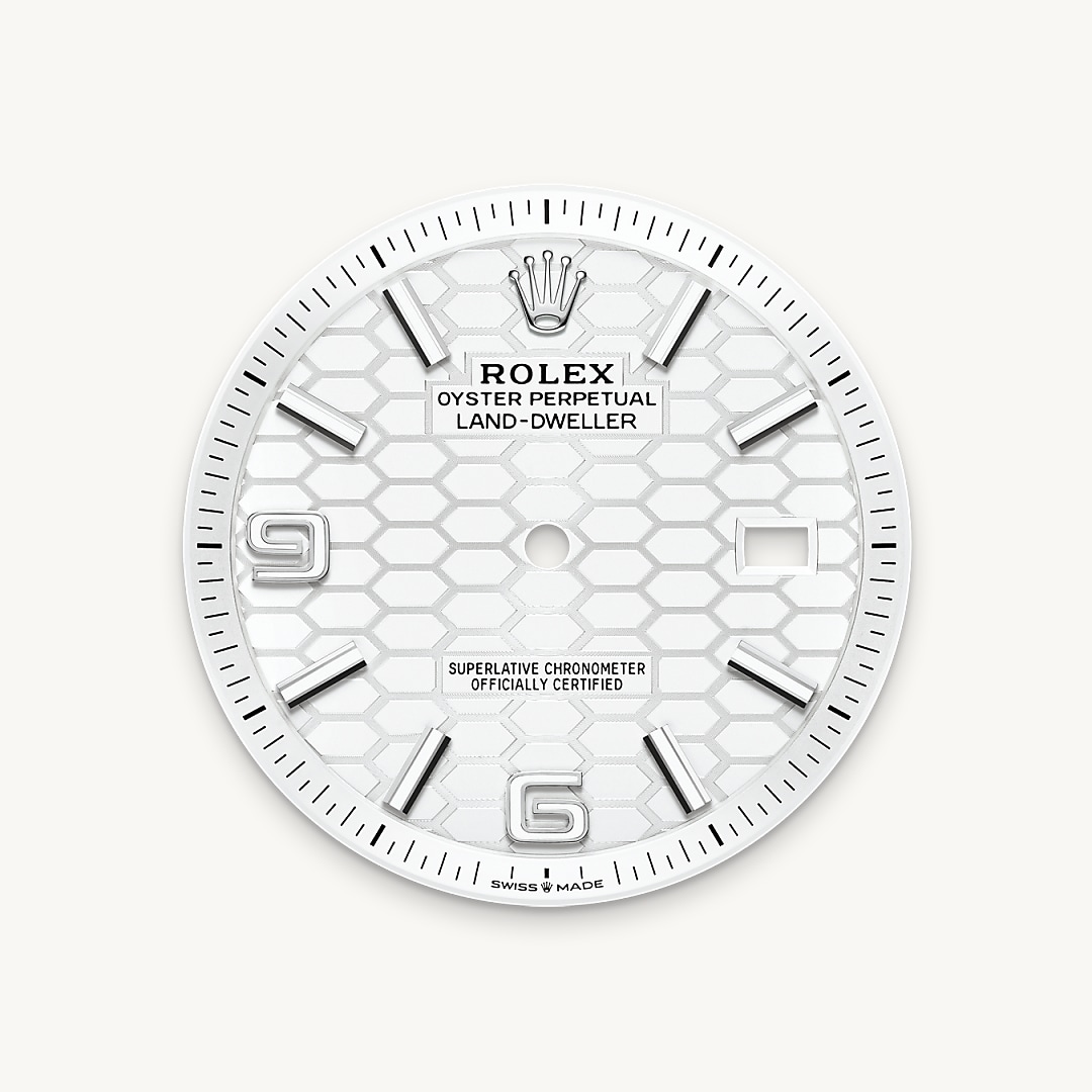 Intense white dial
