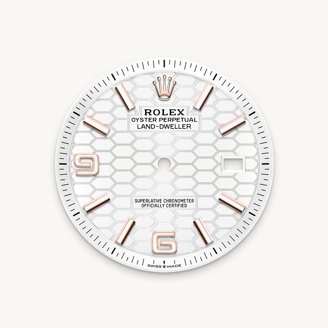 Intense white dial