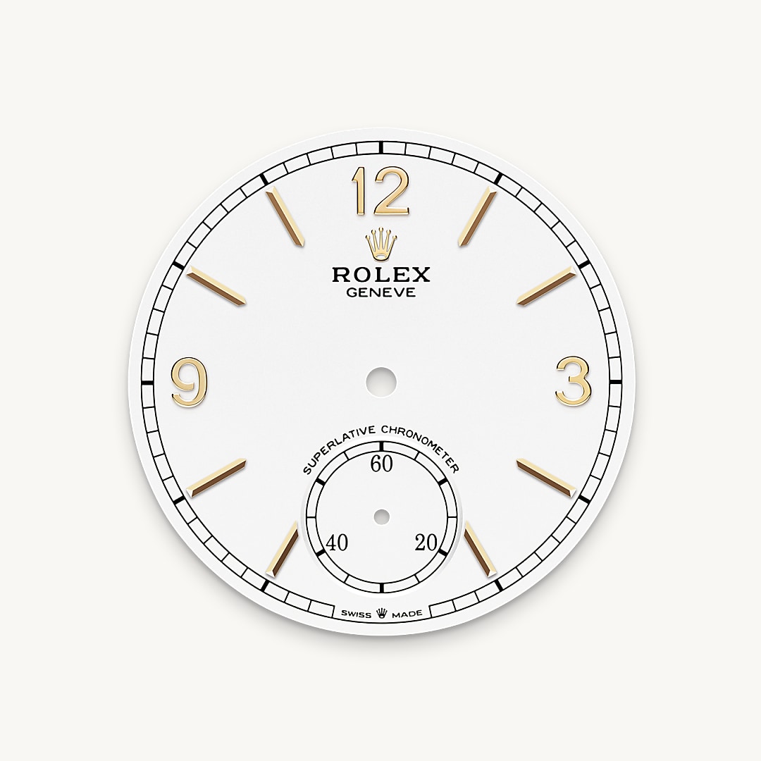 Intense white dial