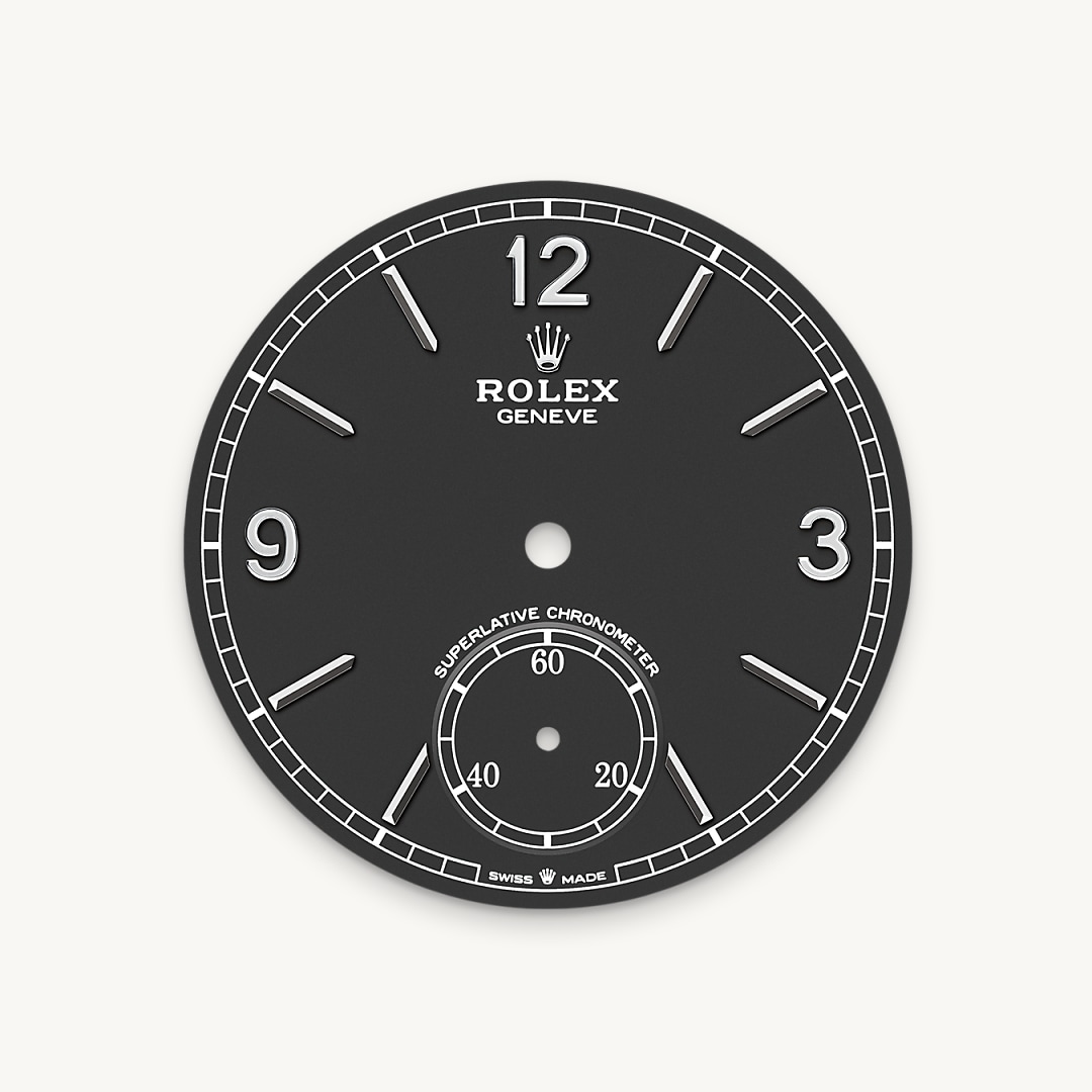 Intense black dial
