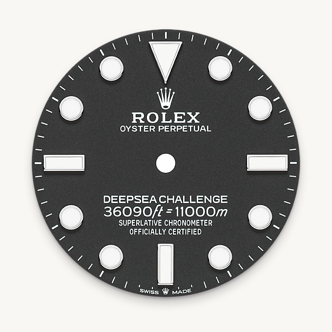 Intense black dial