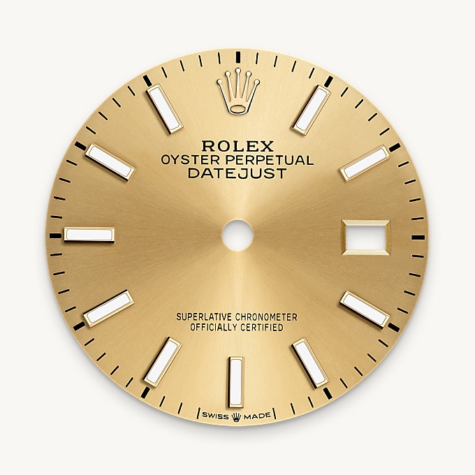 Champagne-colour dial