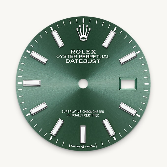 Mint green dial