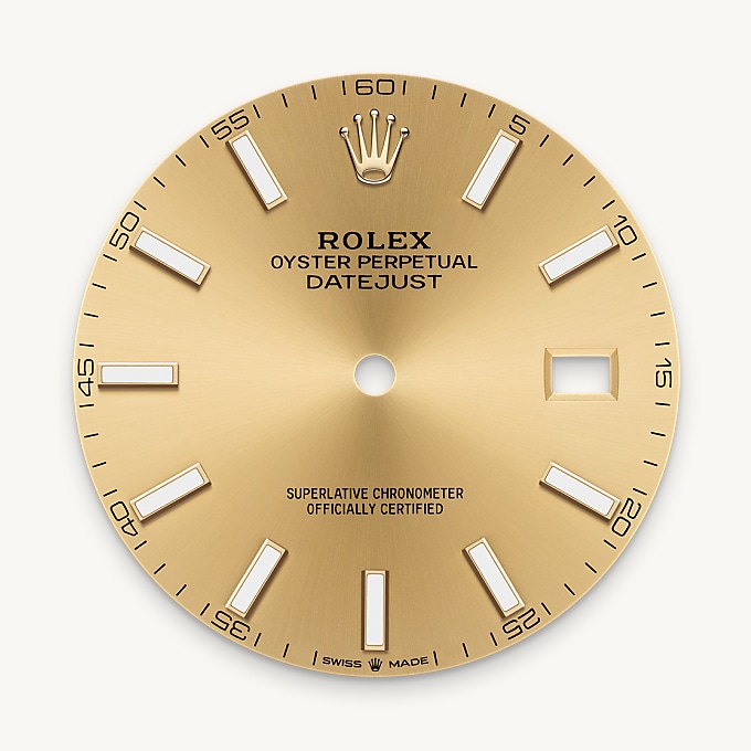 Champagne-colour dial