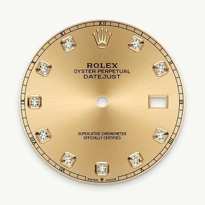 Champagne-colour dial