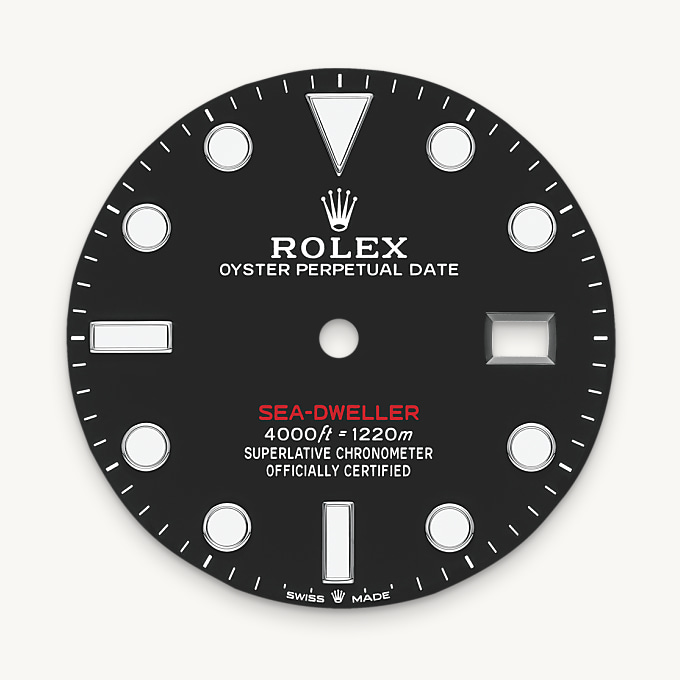 Intense black dial