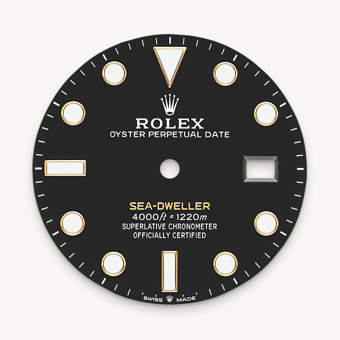 Intense black dial