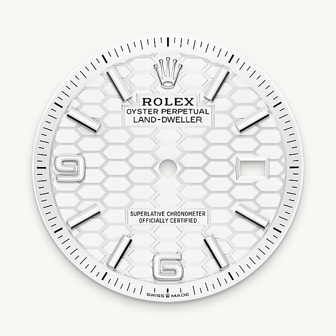 Intense white dial