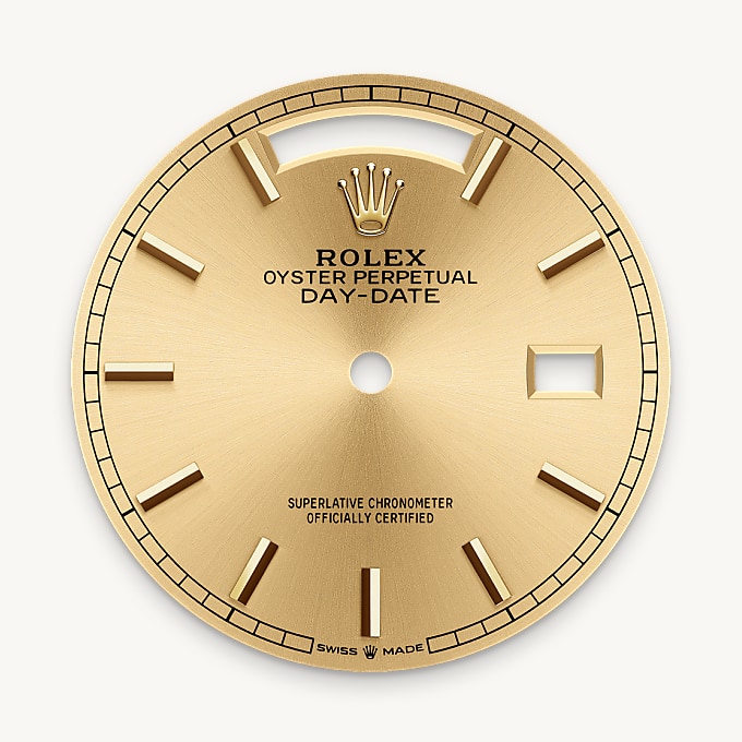 Champagne-colour dial