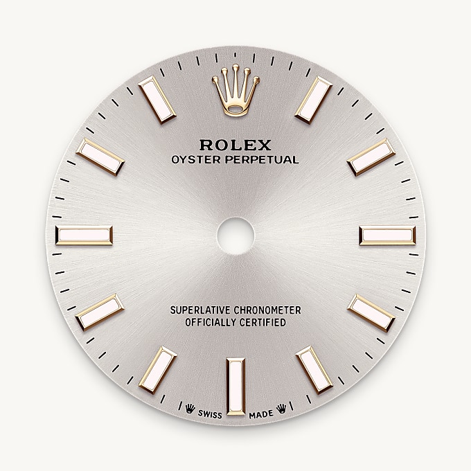 Silver dial