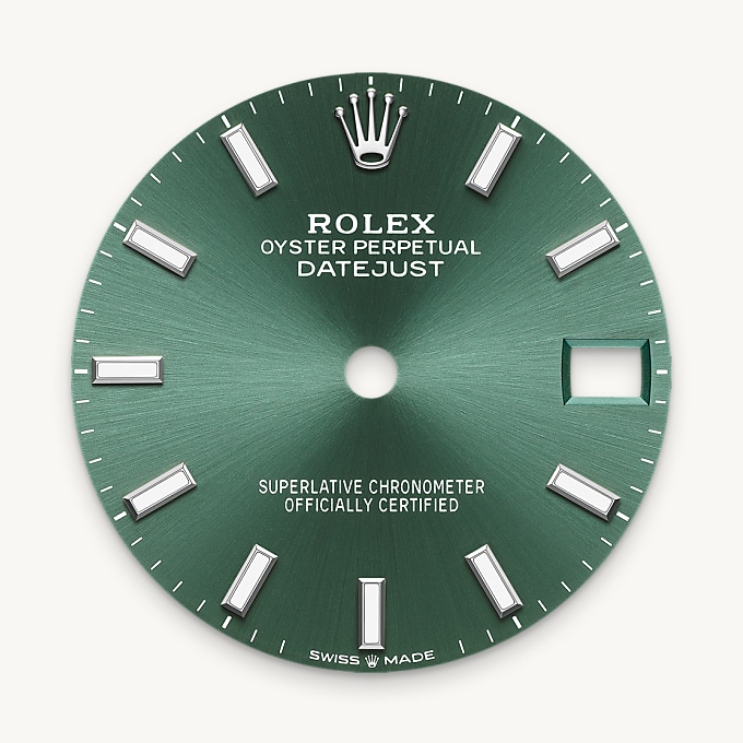 Mint green dial