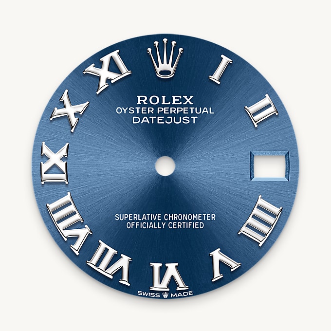 Bright blue dial