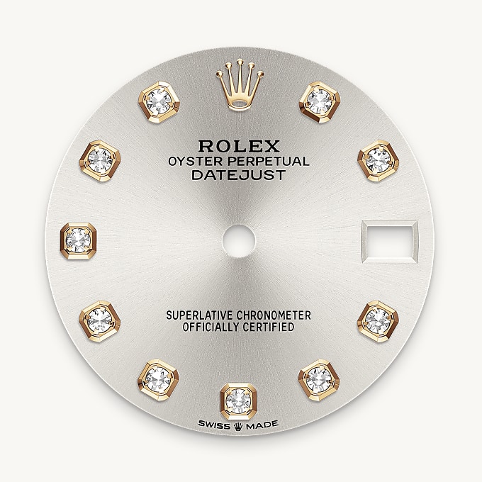 Silver dial