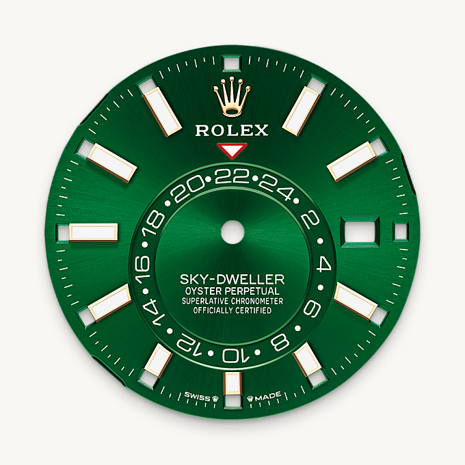 Bright green dial