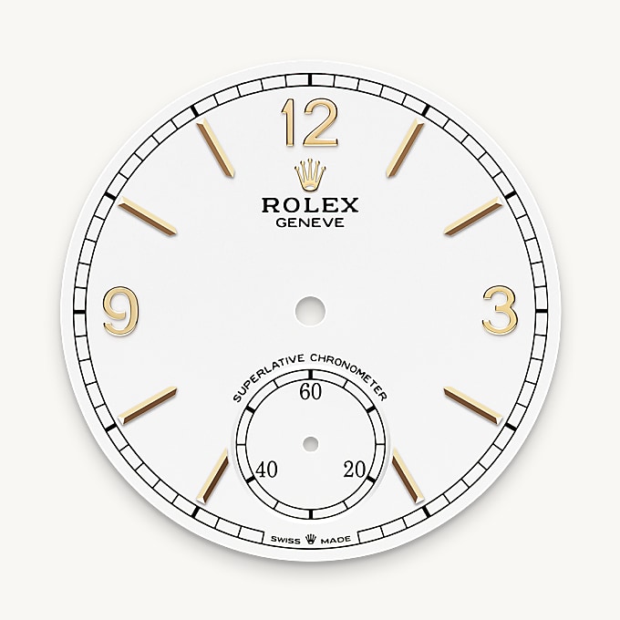 Intense white dial