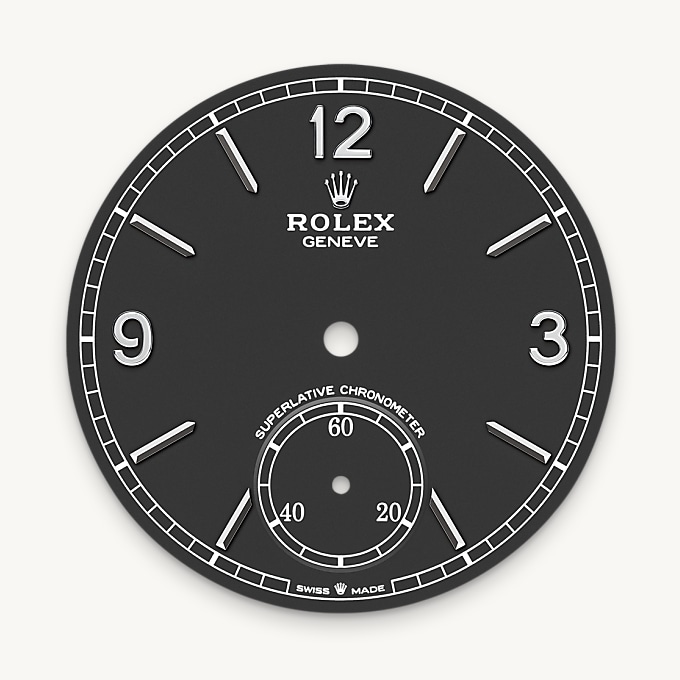 Intense black dial