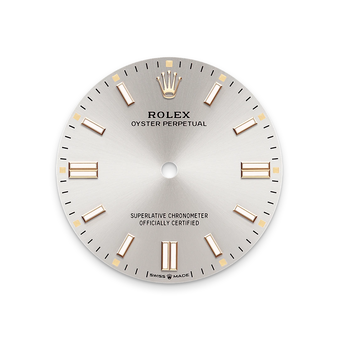 Silver dial