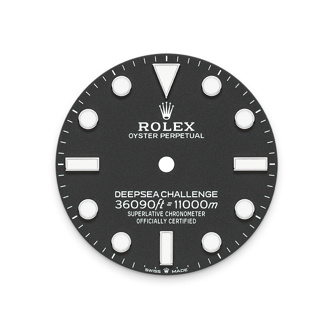 Intense black dial