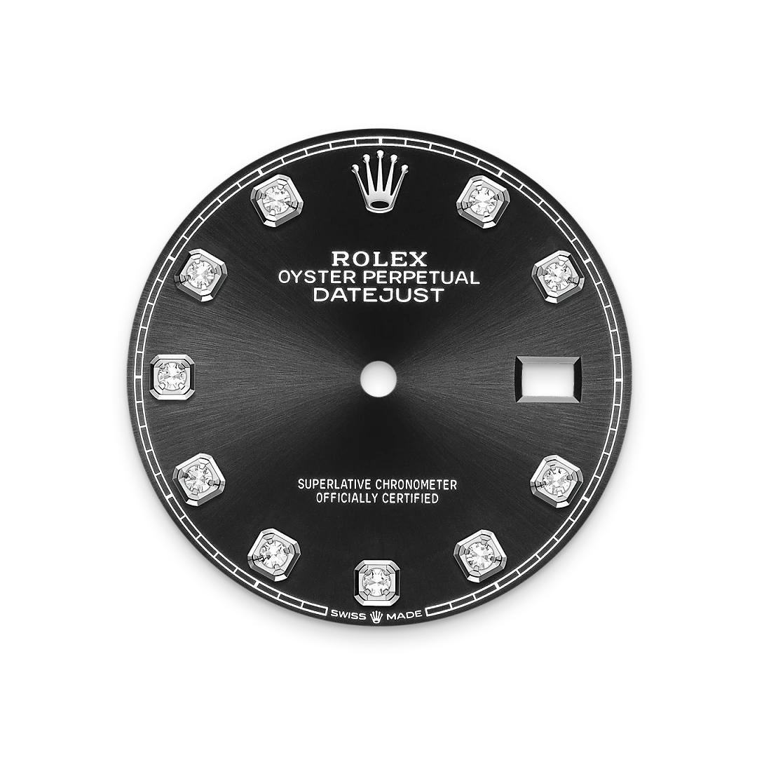 Bright black dial