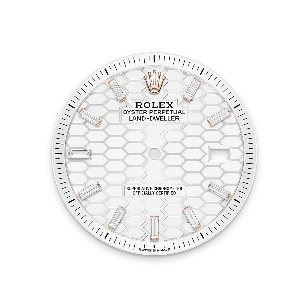 Intense white dial