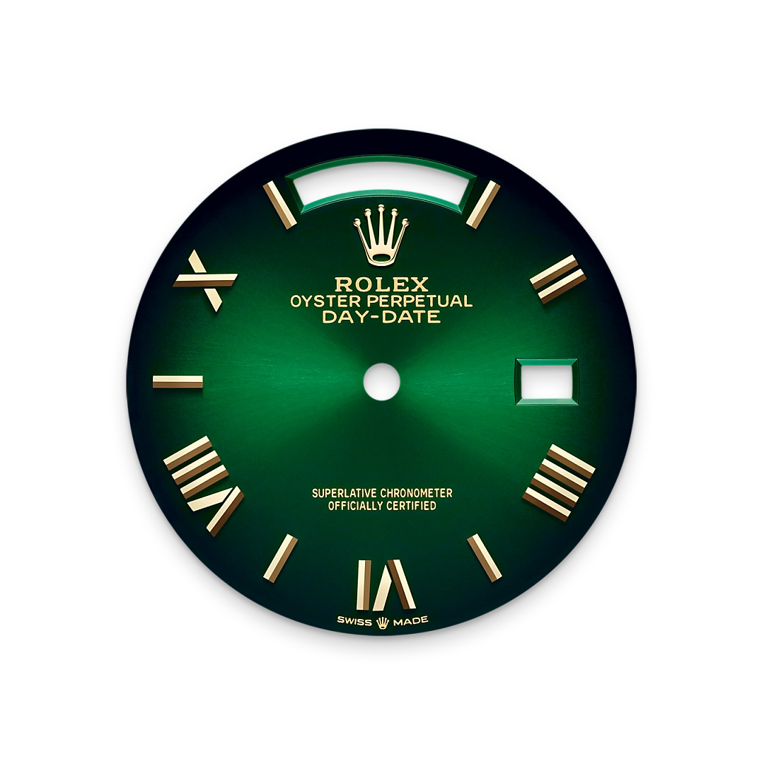 Green ombré dial