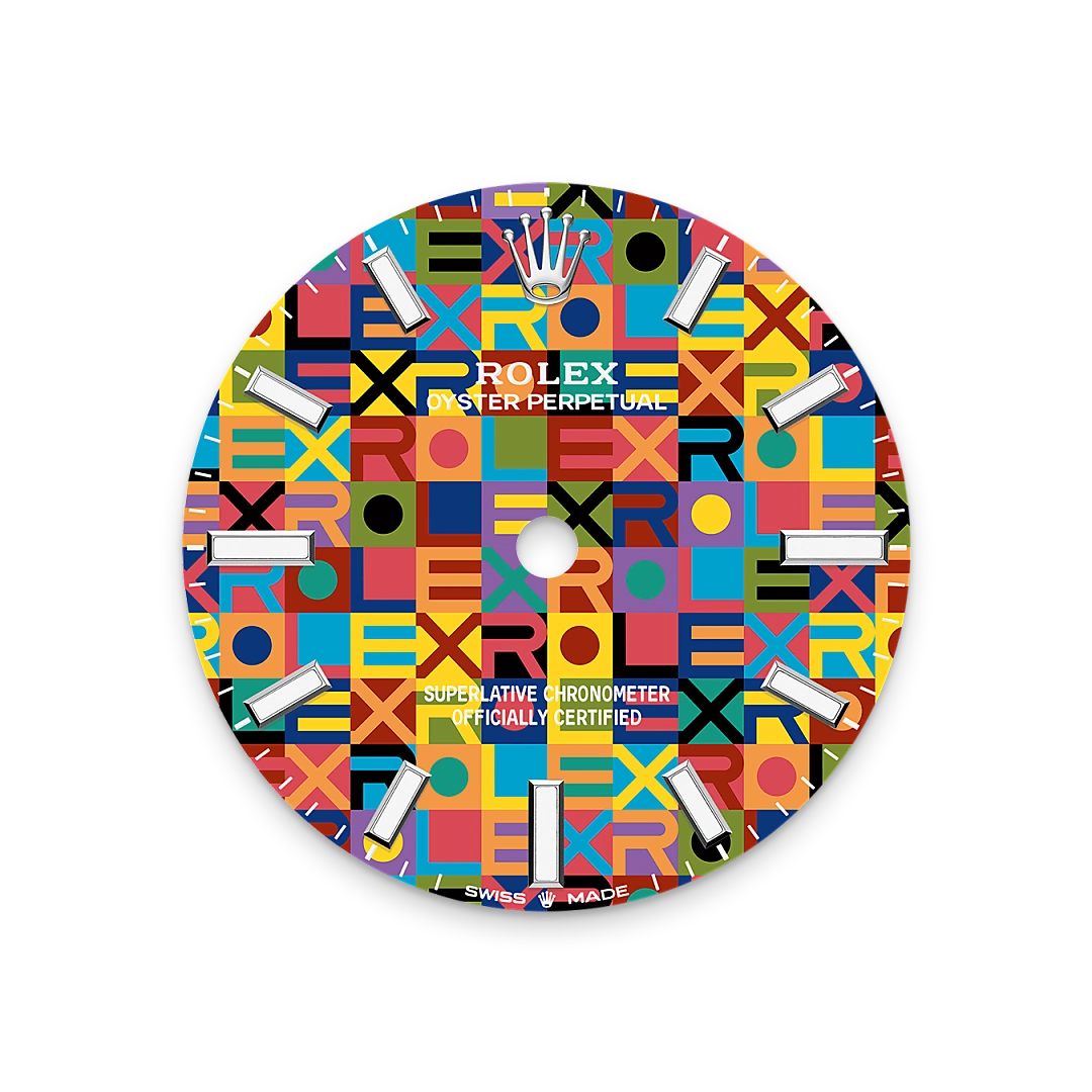 Multicoloured dial