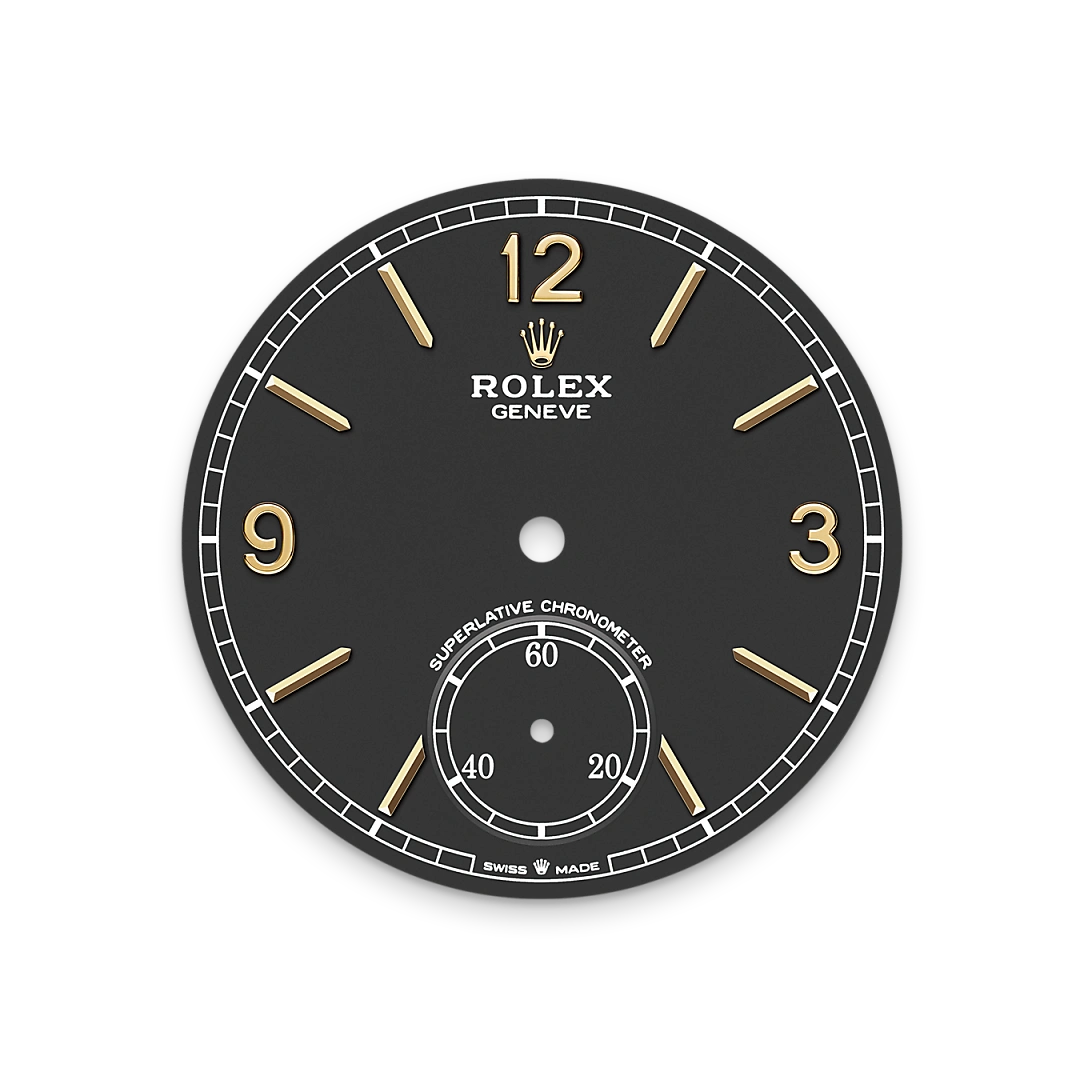 Intense black dial