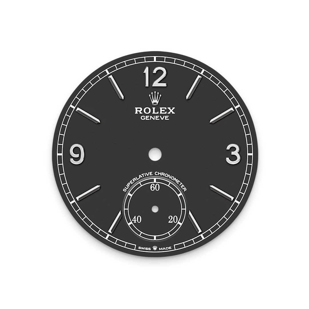 Intense black dial
