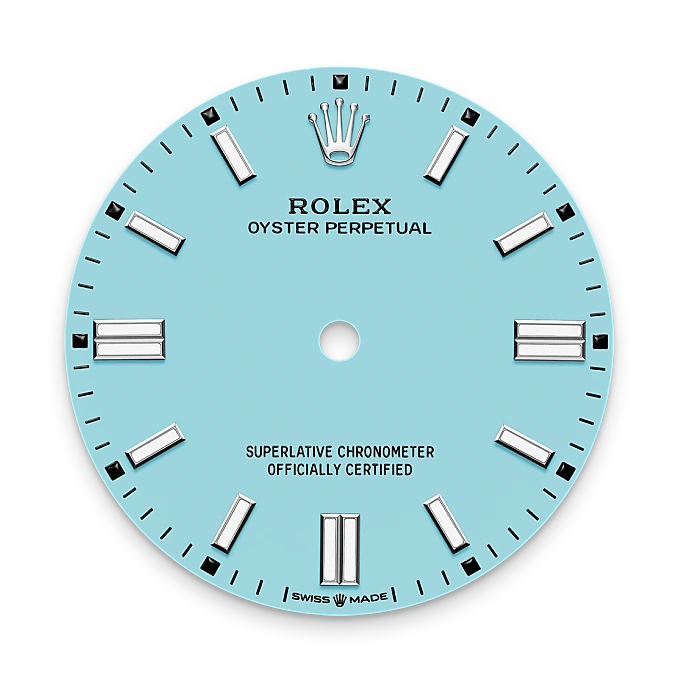 Turquoise blue dial