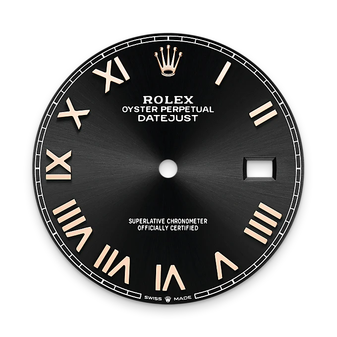 Bright black dial