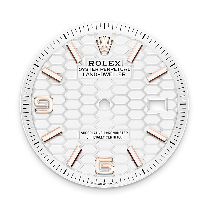 Intense white dial
