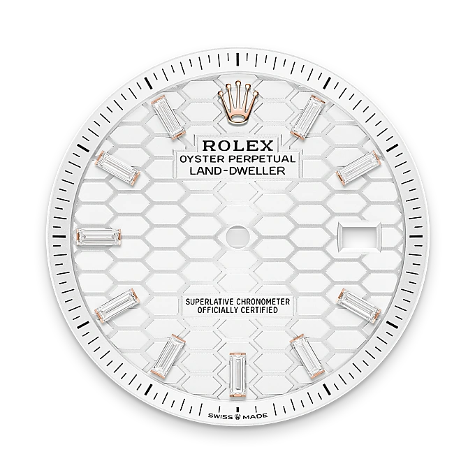 Intense white dial