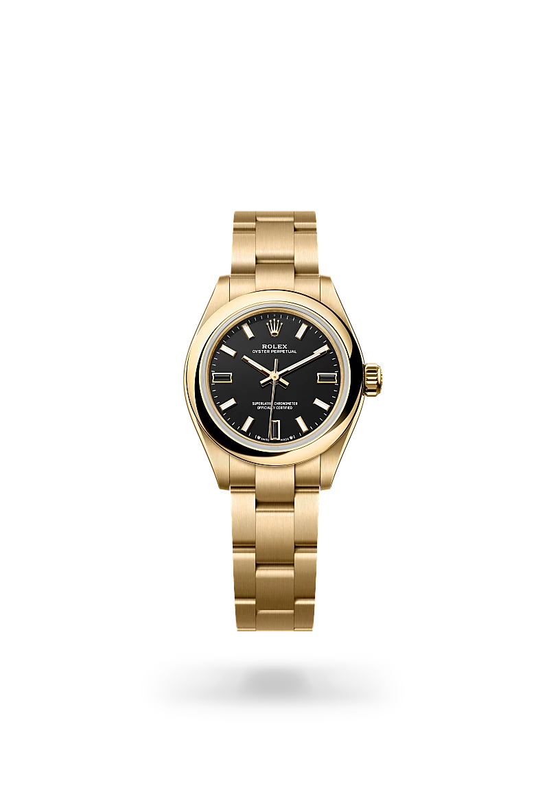 Oyster, 28 mm, yellow gold