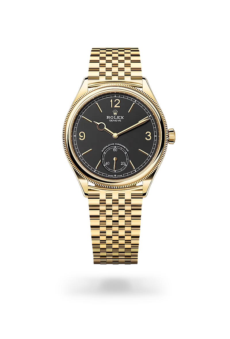 39 mm, 18 ct yellow gold, polished finish