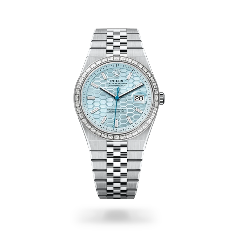 Oyster, 40 mm, platinum and diamonds