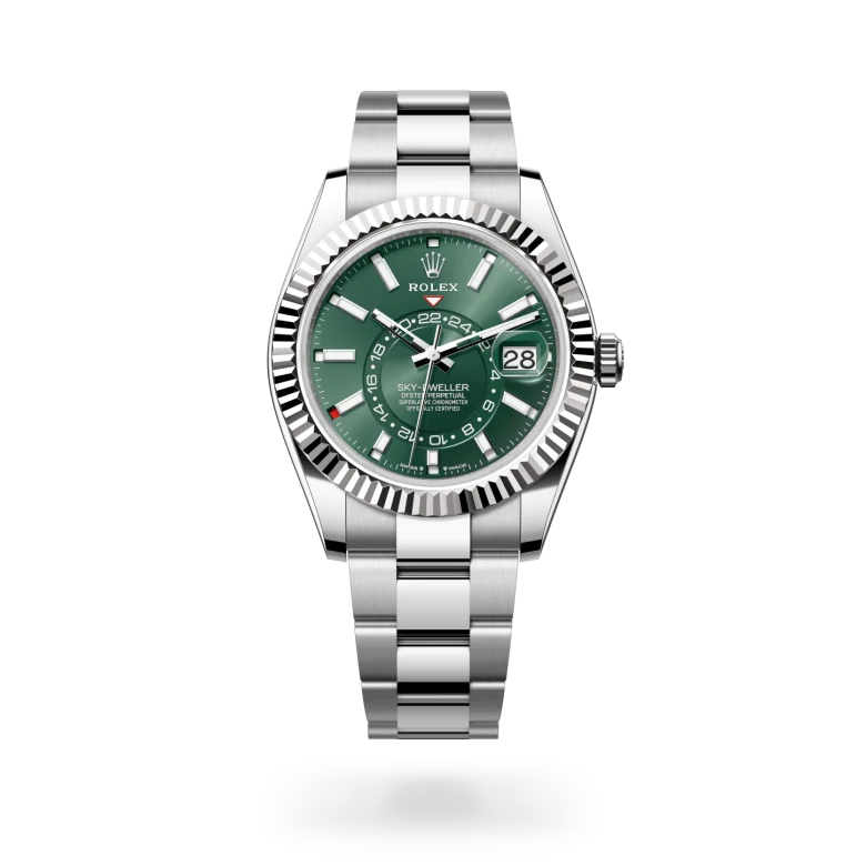 Oyster, 42 mm, Oystersteel and white gold